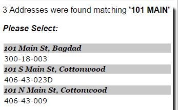 Multiple Address Returned